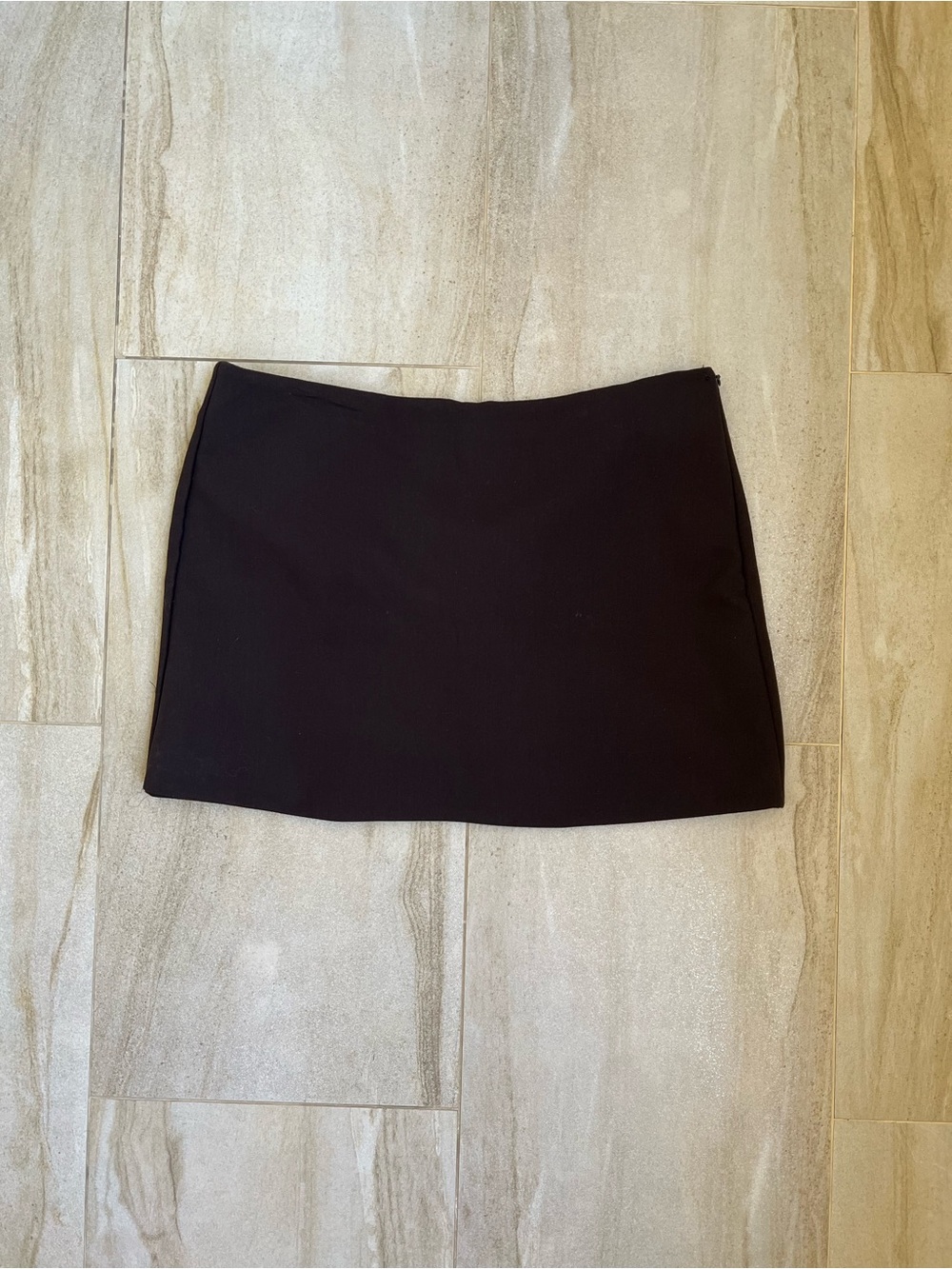 Zara Straight Mini Skort in Espresso chocolate Brown